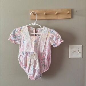 Vintage 90's watercolor bubble romper